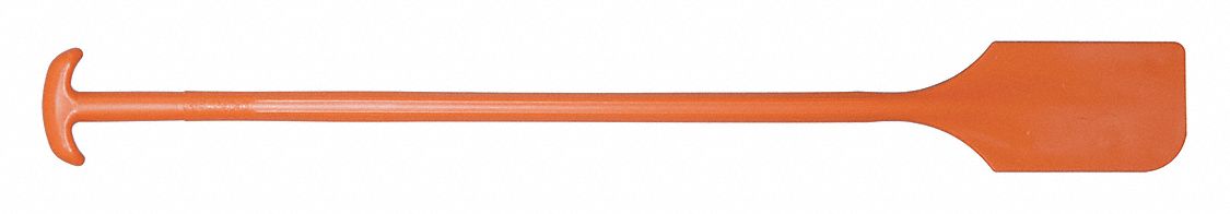 LONG MIXING PADDLE, TAPERED, T-HANDLE, -22 TO 176 ° F, ORANGE, 9 X 6 IN BLADE, 52 IN L, POLYPROPYLENE