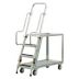 Corrosion-Resistant Vertical-Access Utility Carts with Lipped Metal Shelves