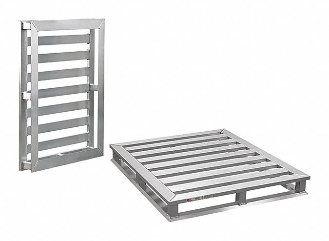 PALLET,GRAY,40" WIDTH,ALUMINUM,48" L