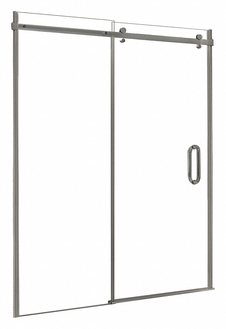 Foremost, 76 In Overall Ht, Shower Door - 459V71|MRRL6076-CL-BN - Grainger