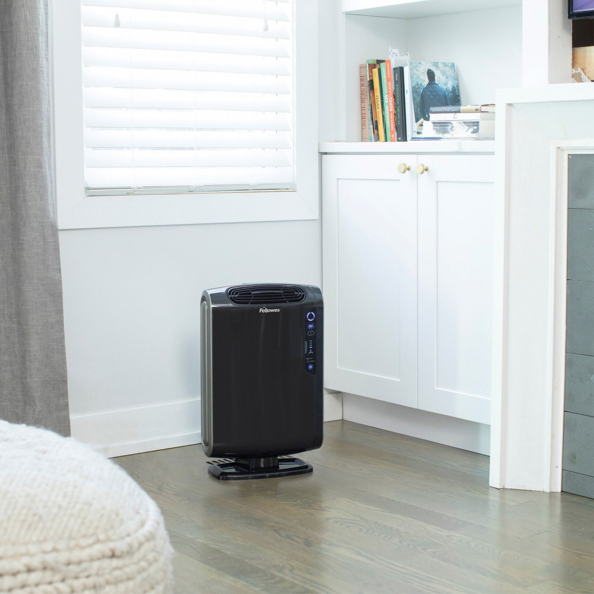 FELLOWES Portable Air Cleaner: Touch Screen, Greater than 60 dB, Room ...