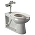 Floor-Mount Tankless Toilet Kits with Flush Valve & Top Spud, Back Outlet Bowl