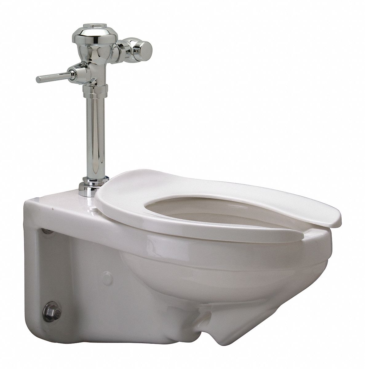 Flush Valve Toilet: Oscillating Handle, Wall, 1.28 gpf Gallons per Flush, ADA Compliant