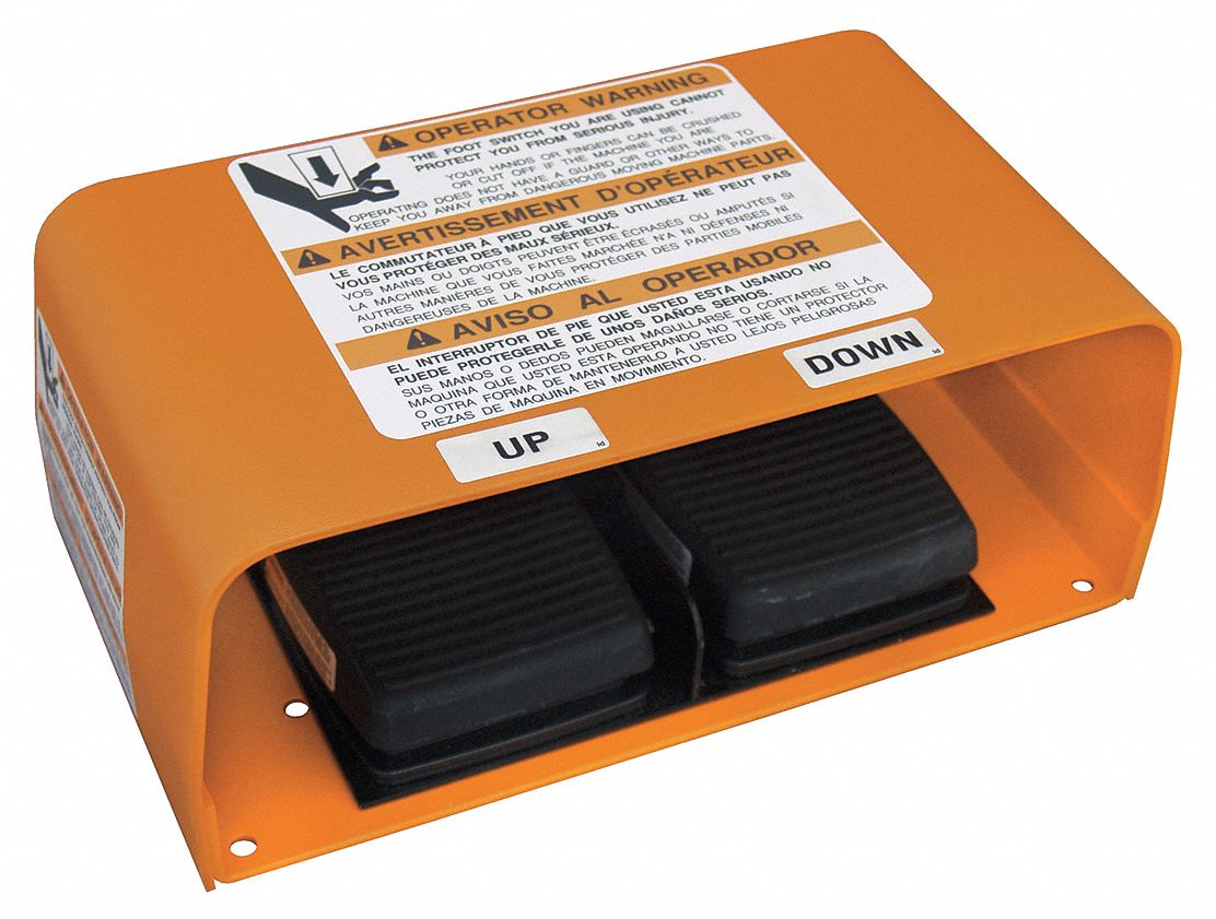 BISHAMON, Scissor Lift Table Foot Control 45A268L3K5KFC Grainger