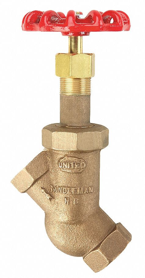 GLOBE VALVE, 1¼ IN, BRONZE, FNPT THREAD, 400 PSI, 400 SWP