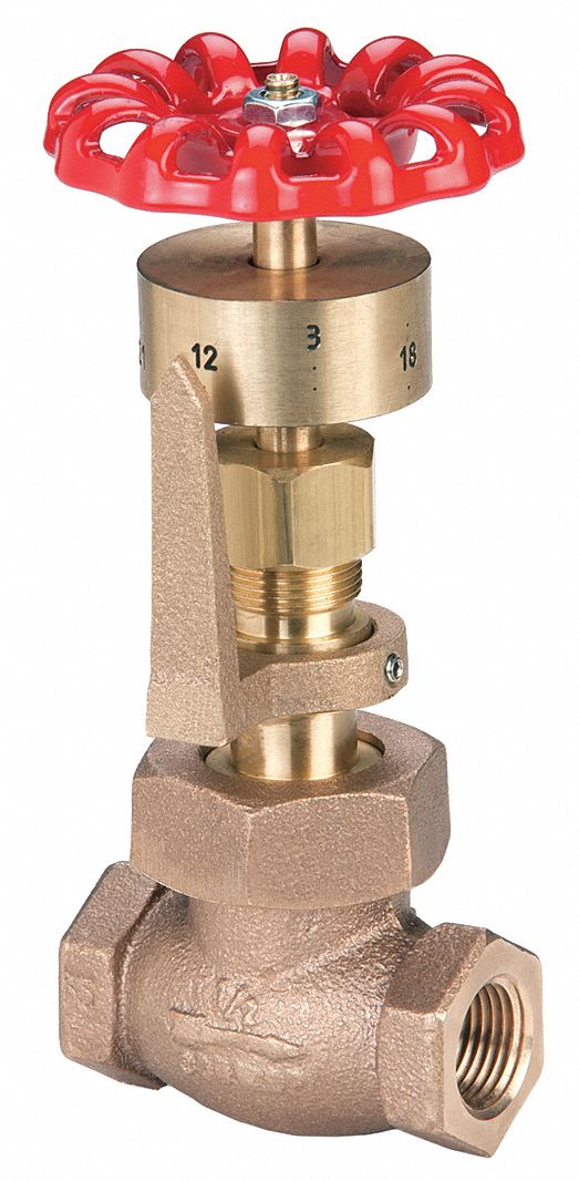 UNITED BRASS WORKS Gate Valve, Bronze, FNPT Connection Type, Pipe Size