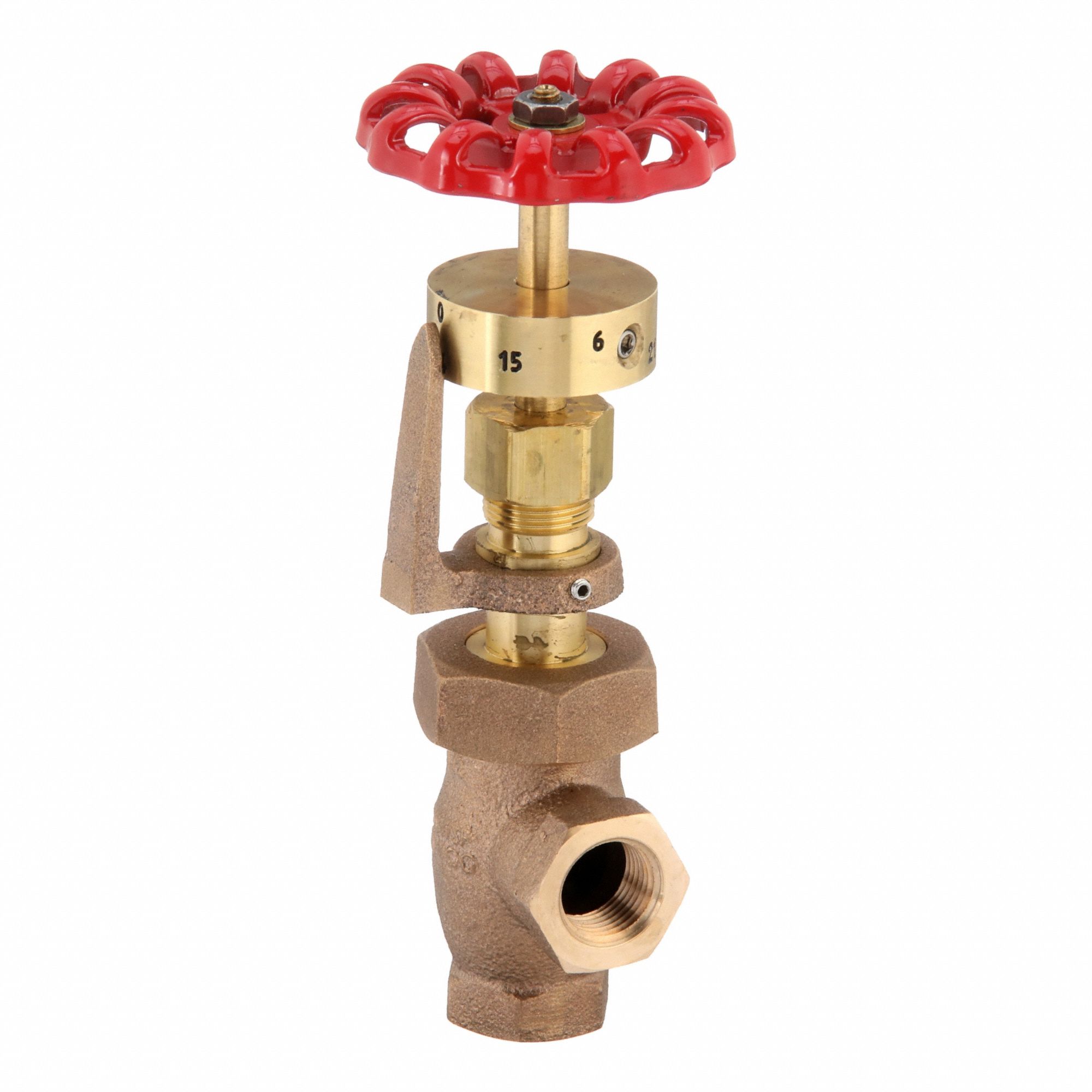Gate Valve: For Gas/Oil/Steam/Water Media, Bronze, Angle, 1/2 in Pipe Size, FNPT