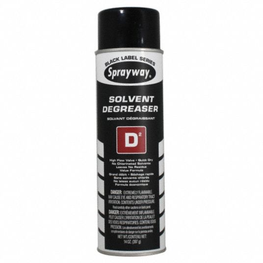 SPRAYWAY Degreaser: Solvent Based, Aerosol Spray Can, 20 oz Container ...