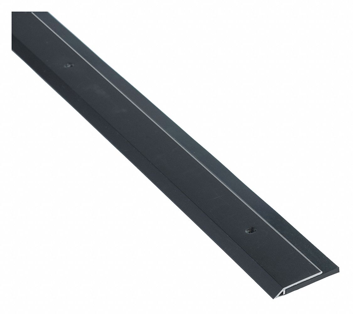Door Sweep: Single Fin Insert, Aluminum, 36 in Lg, 1 3/4 in Wd, Aluminum