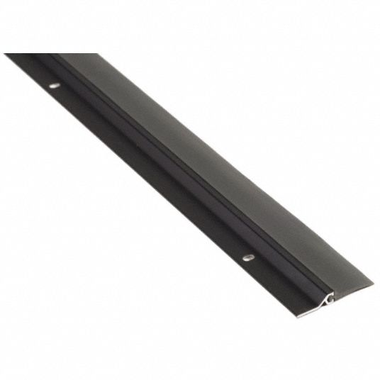 NATIONAL GUARD Single Fin Door Sweep, Dark Bronze Aluminum, 4 ft Length ...