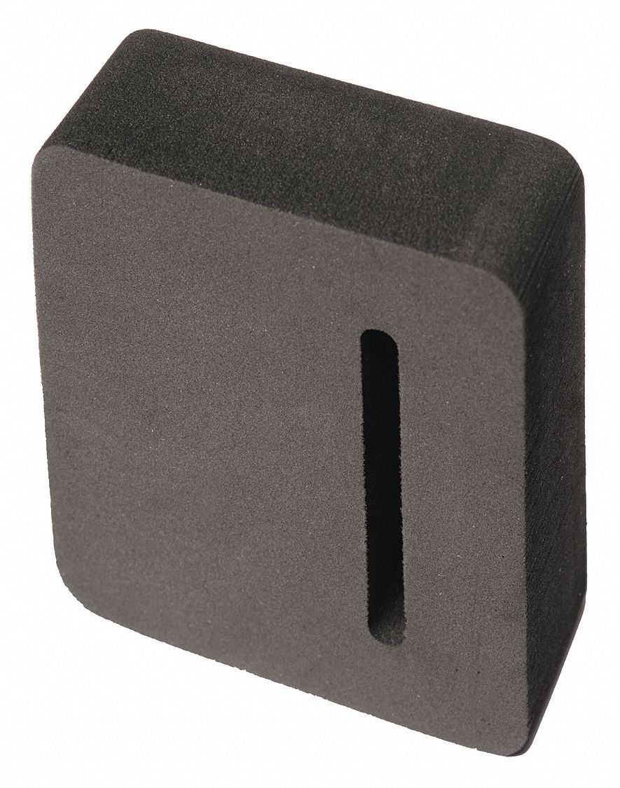 NATIONAL GUARD Foam Rubber, Door Hold Open Block, Door Mount, 11/4 in
