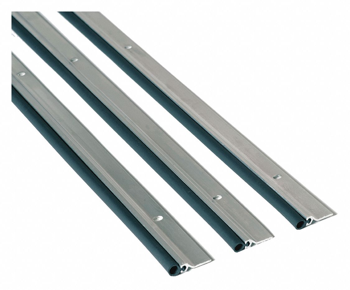 Door Weatherstripping: Bulb Insert, 7 ft Lg, 1 3/16 in Wd, 1 1/16 in Ht