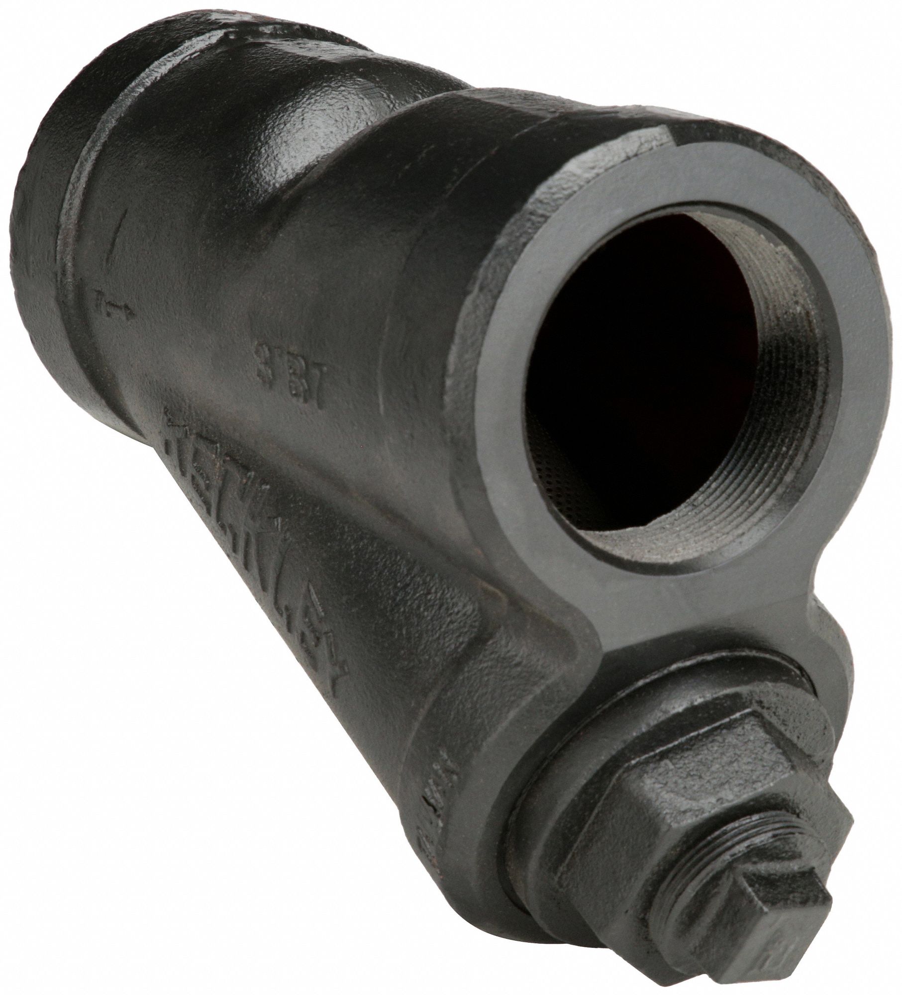 KECKLEY Y Strainer Cast Iron, 2 1/2 in, NPT, Perforated, 0.062 in, 400