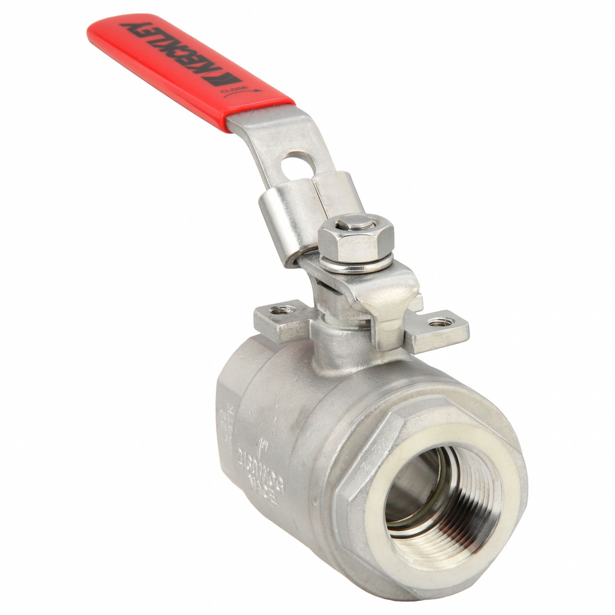 KECKLEY, 1 in, Stainless Steel, Manual Two-Way Ball Valve - 45AM53 ...