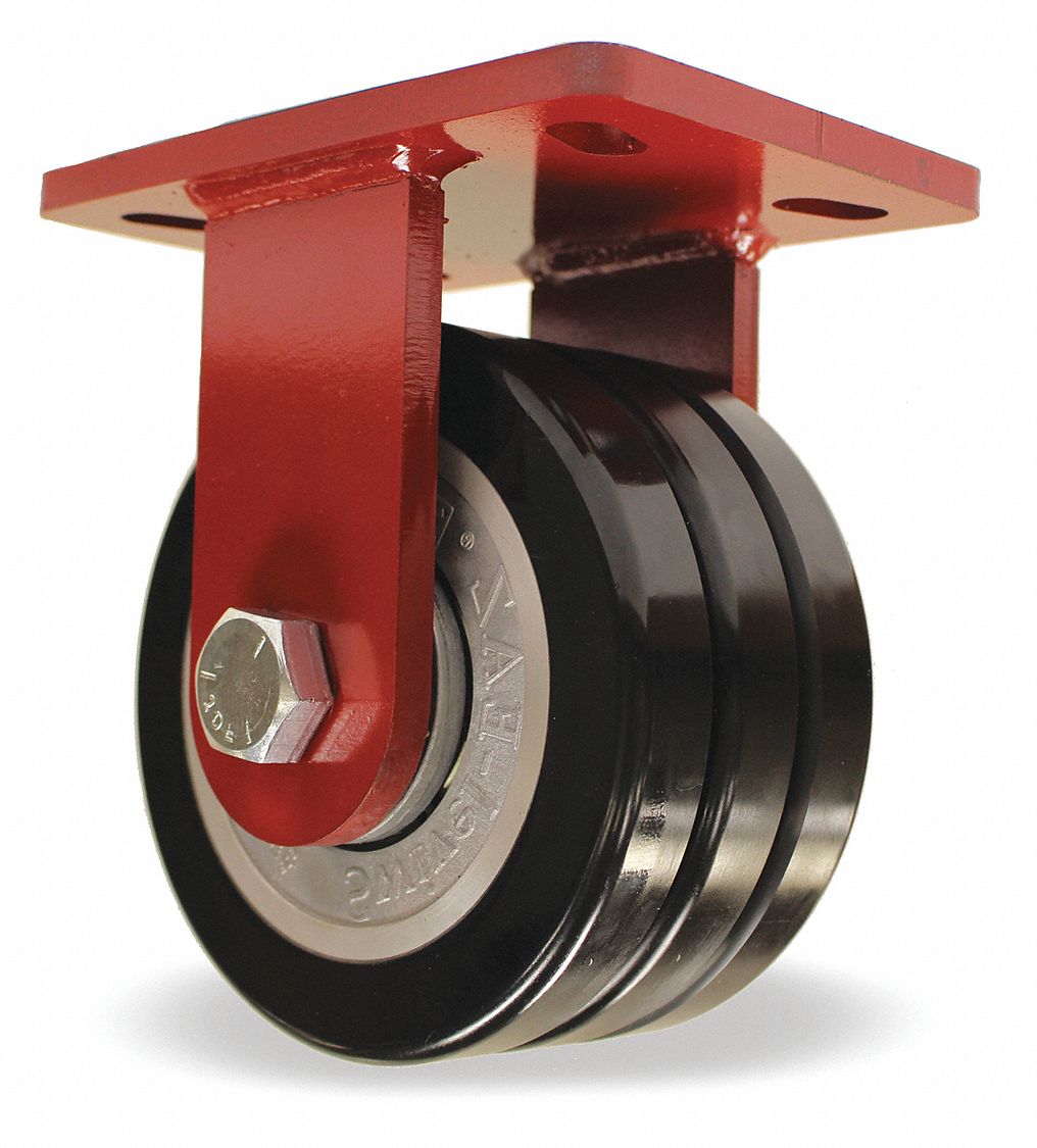 HAMILTON, 6 in Wheel Dia., 3200 lb, Standard Plate Caster 45AN48RFM