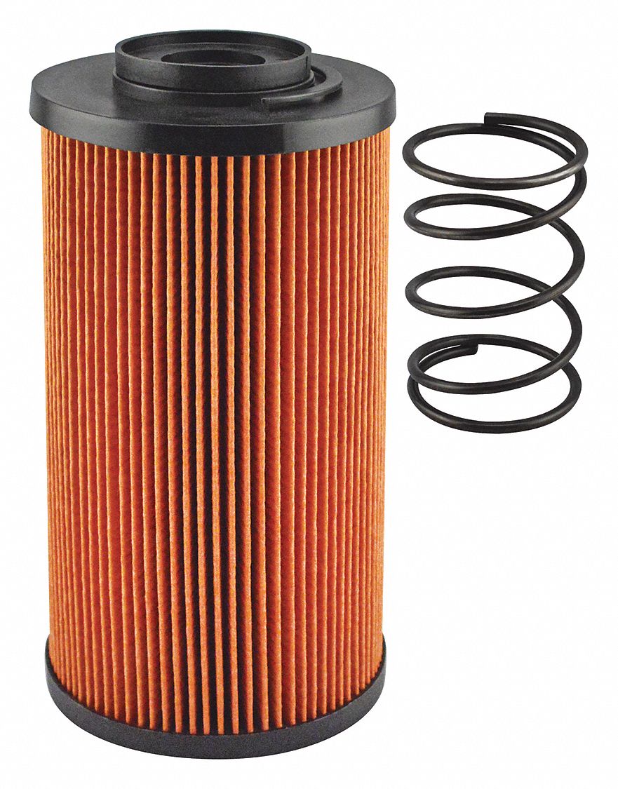Fuel Filter: Hydraulic Fluid, Cartridge, 2 9/16 in Inside Dia, 5 1/8 in Outside Dia