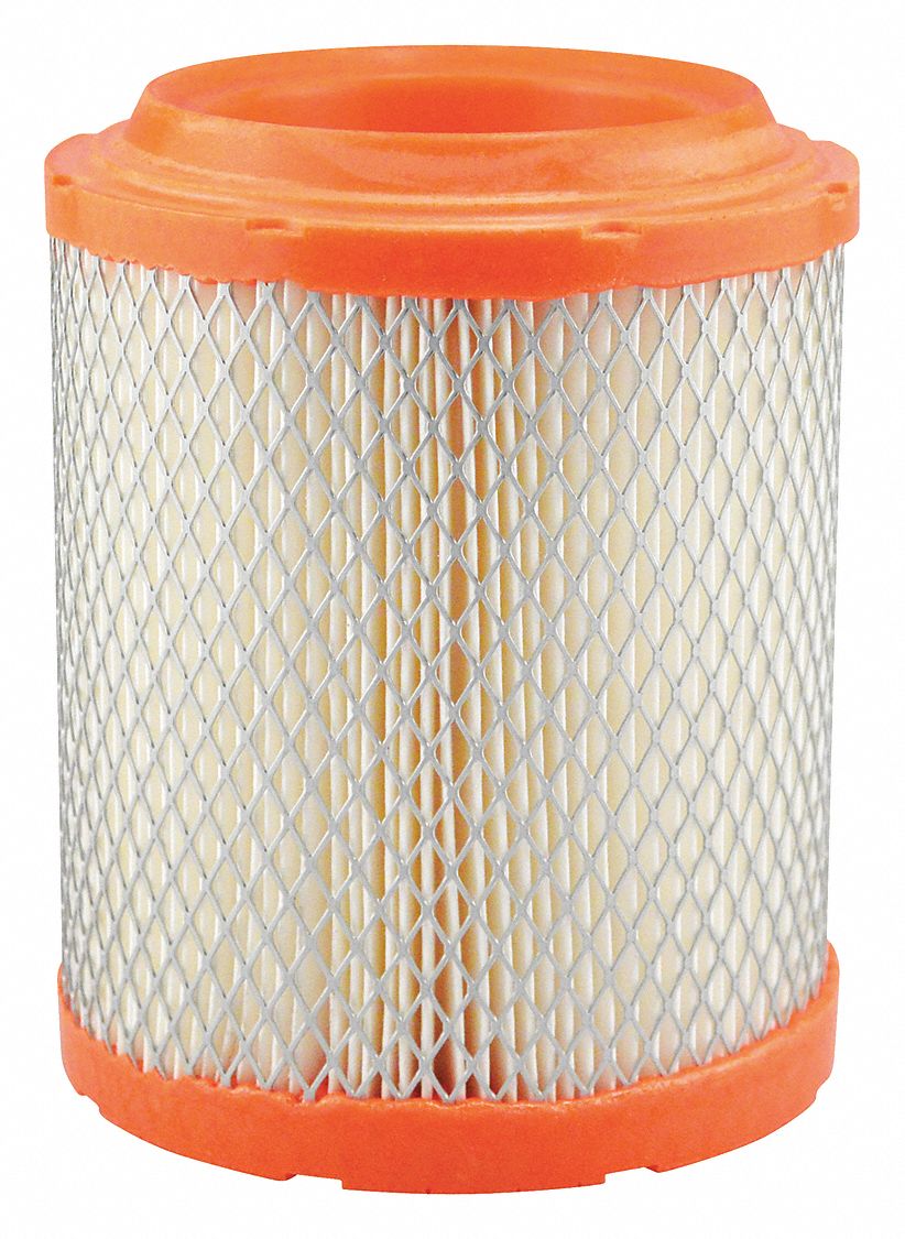 Automotive Air Filter: Round-Oval, Engine, Round, Radial Seal, 6 15/16 in Overall Ht