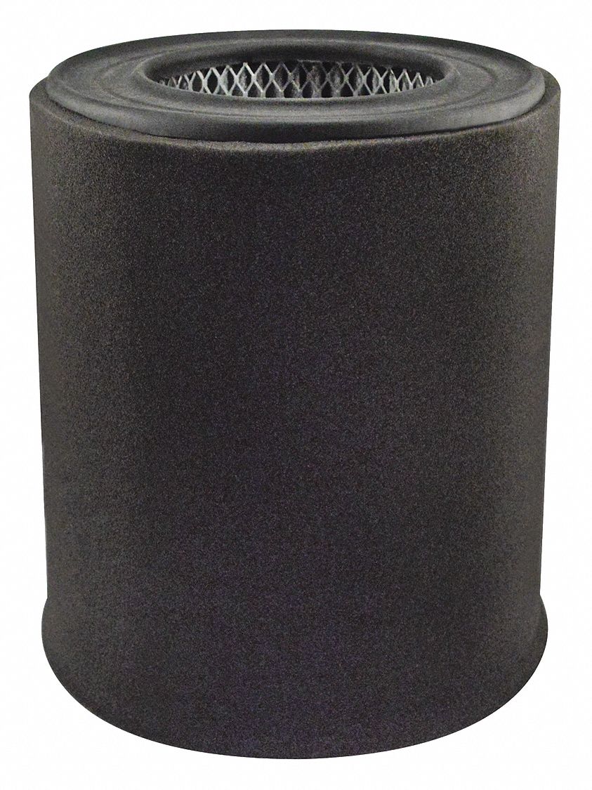 Automotive Air Filter: Round-Oval, Engine, Round, Axial Seal, 17 15/32 in Overall Ht