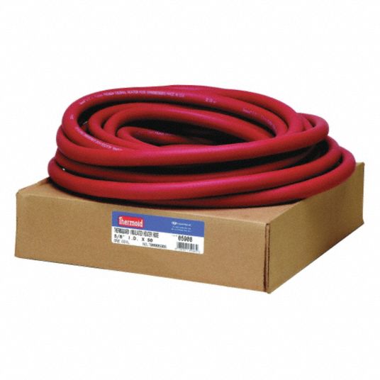 THERMOID Heater Hose 1 in Hose Inside Dia., 50 ft Hose Lg, Red, EPDM