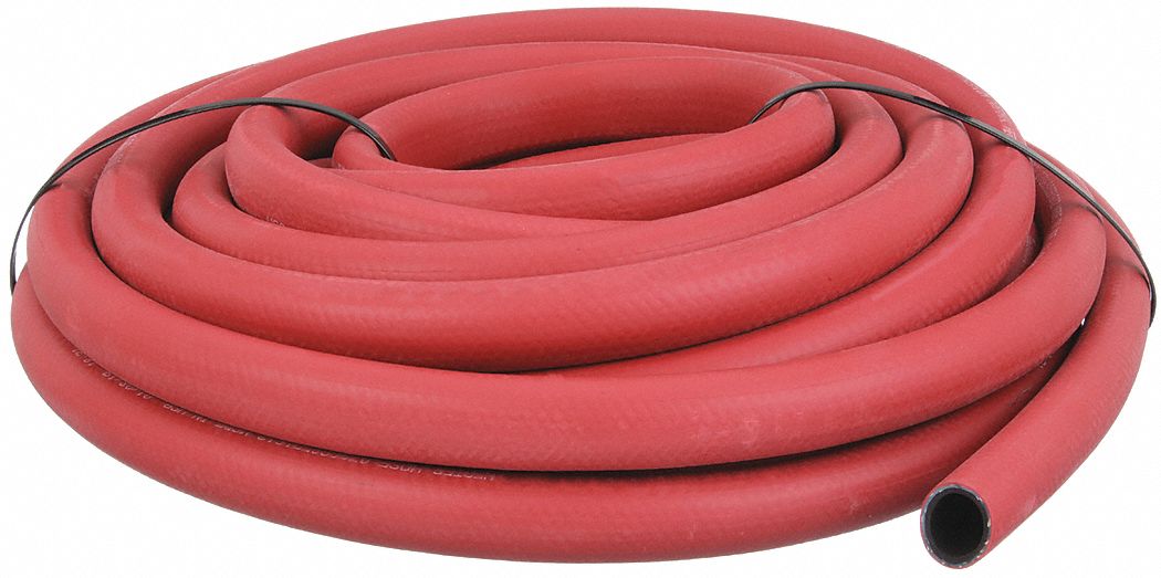 HEATER HOSE, ⅝ IN INSIDE DIAMETER, 50 FT HOSE LENGTH, RED, EPDM