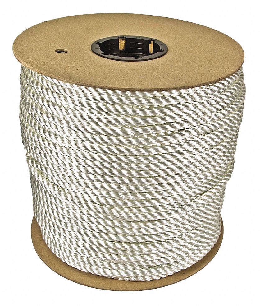 Twisted, 1/2 in Dia, General Purpose Utility Rope - 45AU91