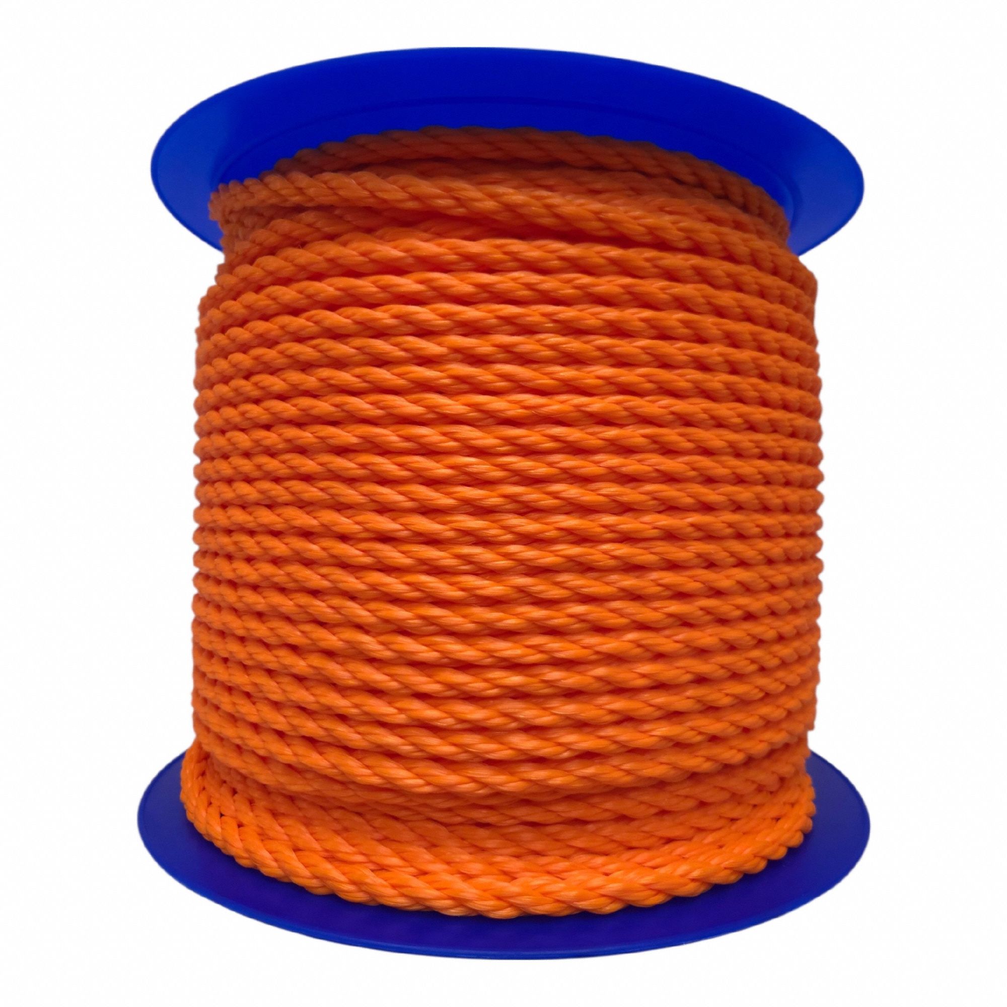 General Purpose Utility Rope: Twisted, 3/8 in Dia, 430 lb Working Load Limit, Orange