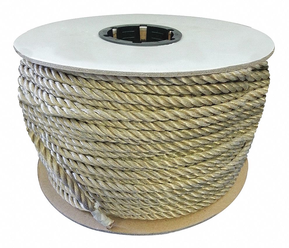 Twisted, 1/4 in Dia, General Purpose Utility Rope - 45AV23|510080-01200 ...