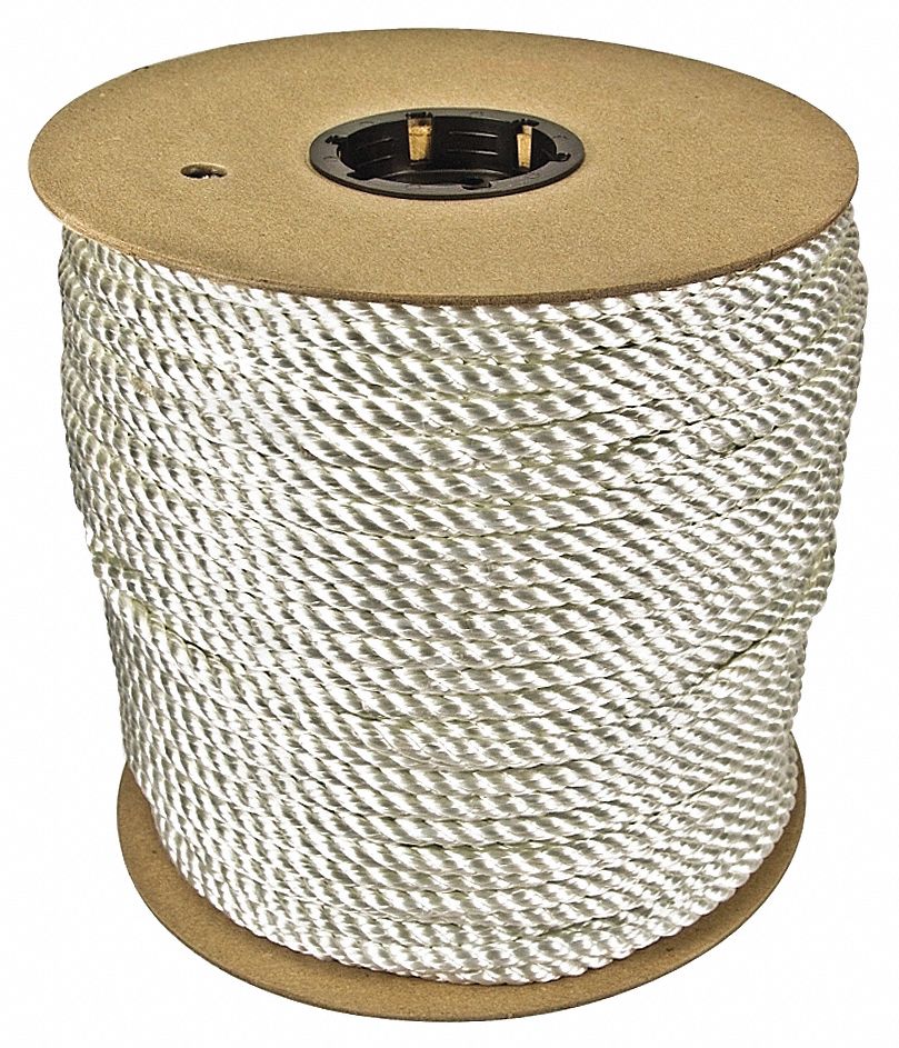 GENERAL PURPOSE UTILITY ROPE, TWISTED, ¾ IN DIAMETER, 2,435 LB WORKING LOAD LIMIT