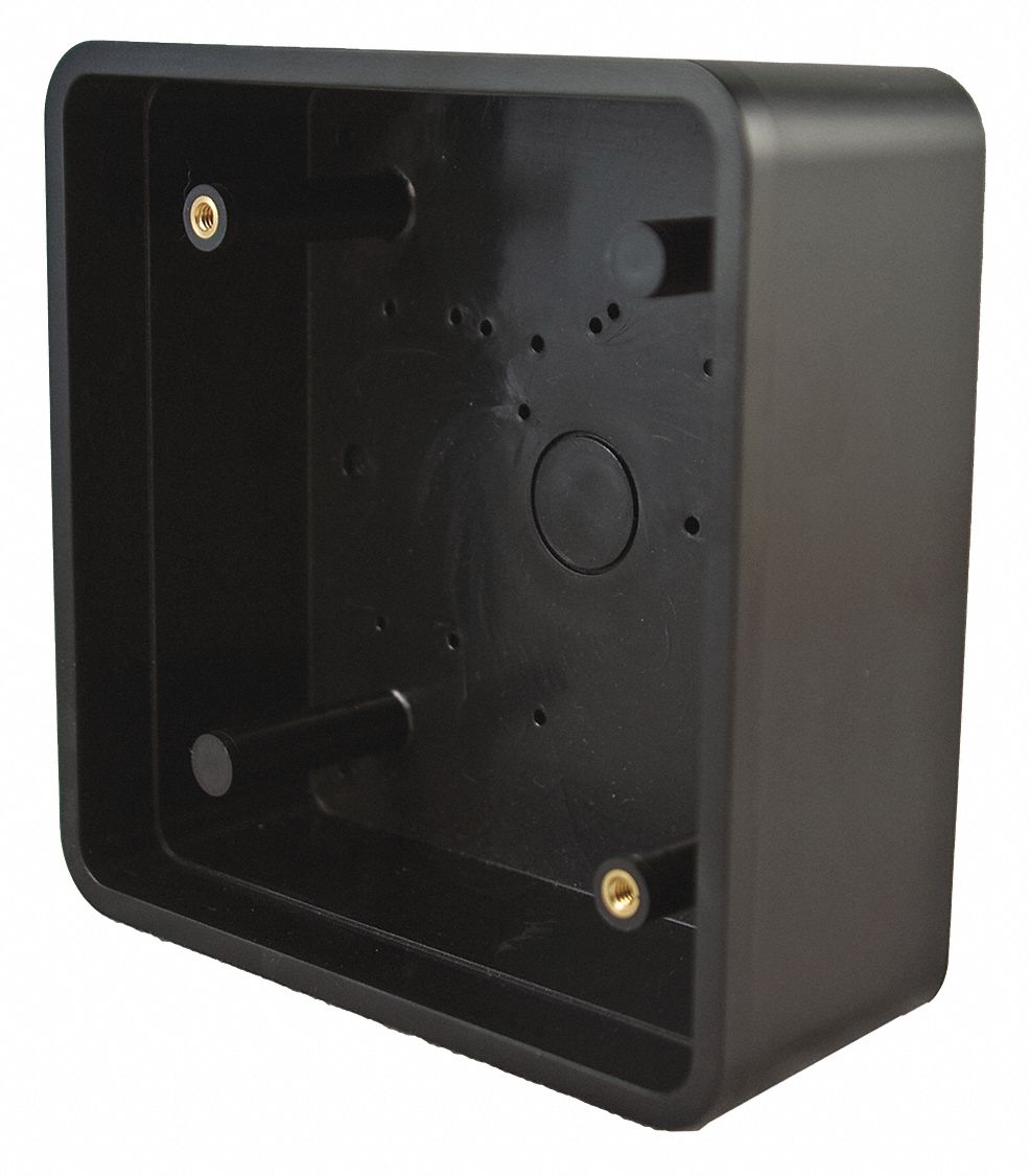 SQUARE MOUNT BOX,PLASTIC,4 3/4 IN L