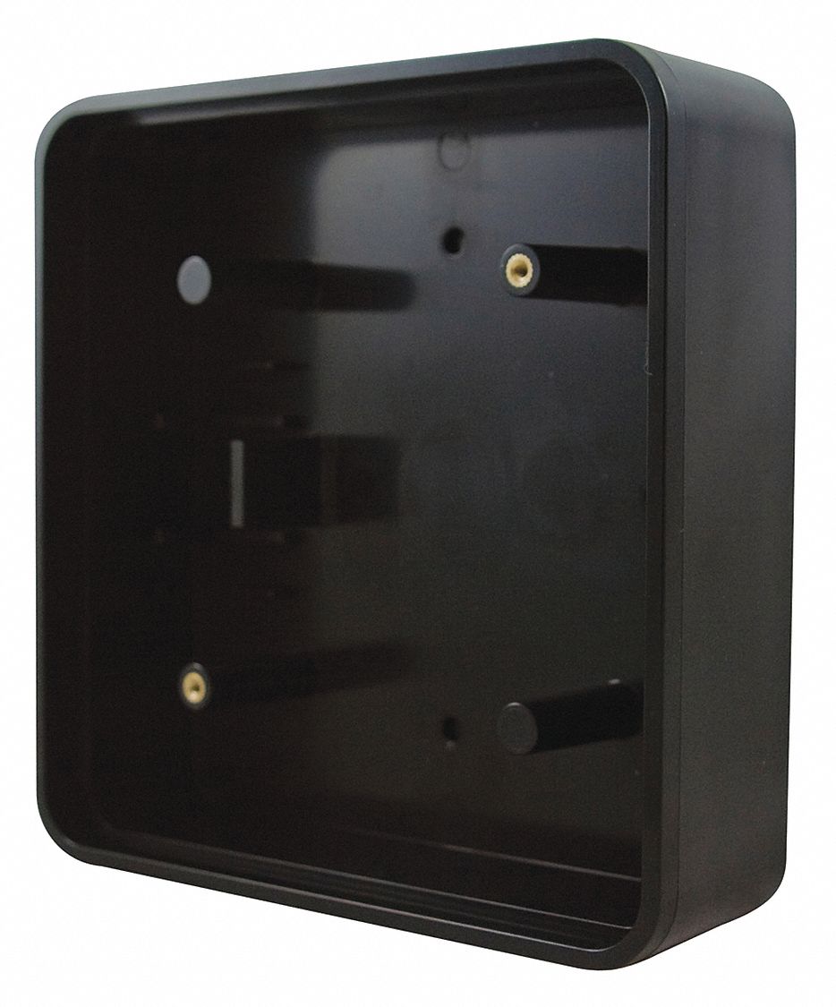 SQUARE MOUNT BOX,PLASTIC,6 IN L