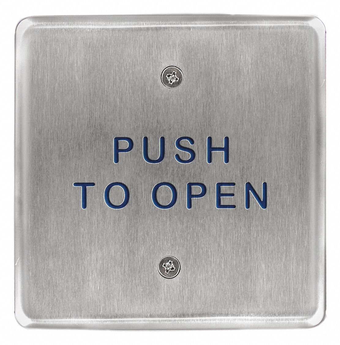 EXIT PUSH BUTTON,ALUMNUM,STAINLESS STEEL