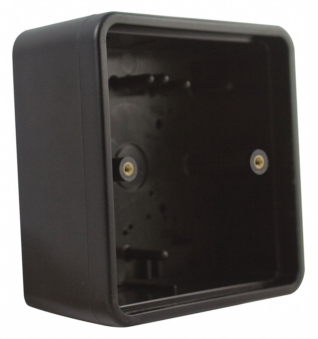 SQUARE MOUNT BOX,PLASTIC,4 1/2 IN L