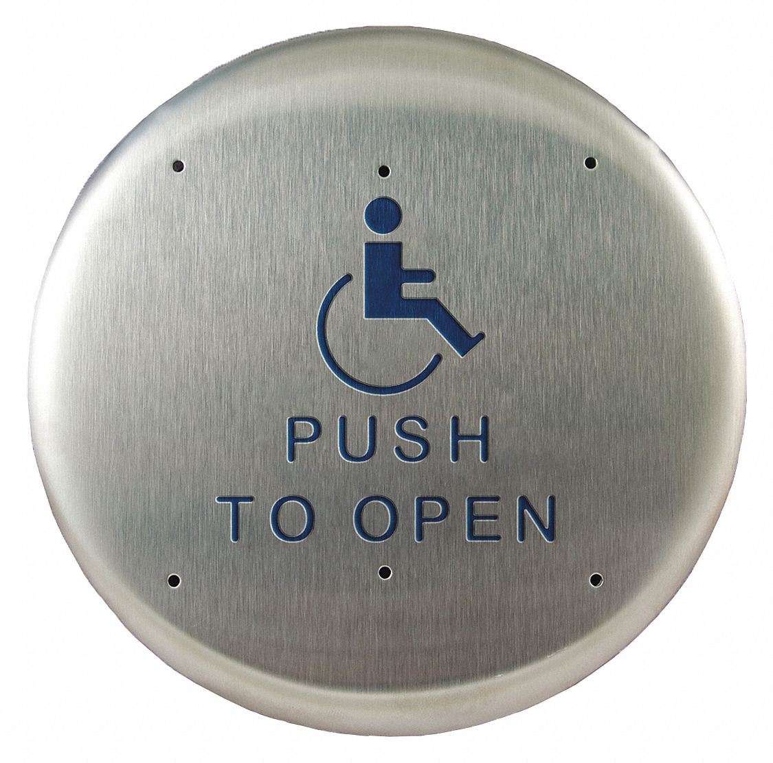 EXIT PUSH BUTTON,ALUMNUM,STAINLESS STEEL