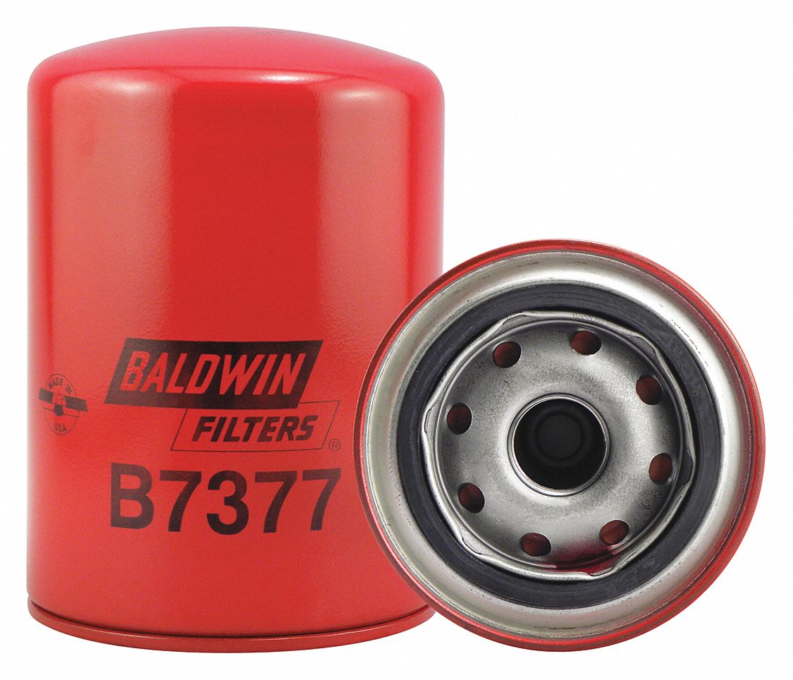 BALDWIN FILTERS OIL FILTER, M22-1.5 THREAD SIZE, 5⅜ IN OVERALL L, OIL ...