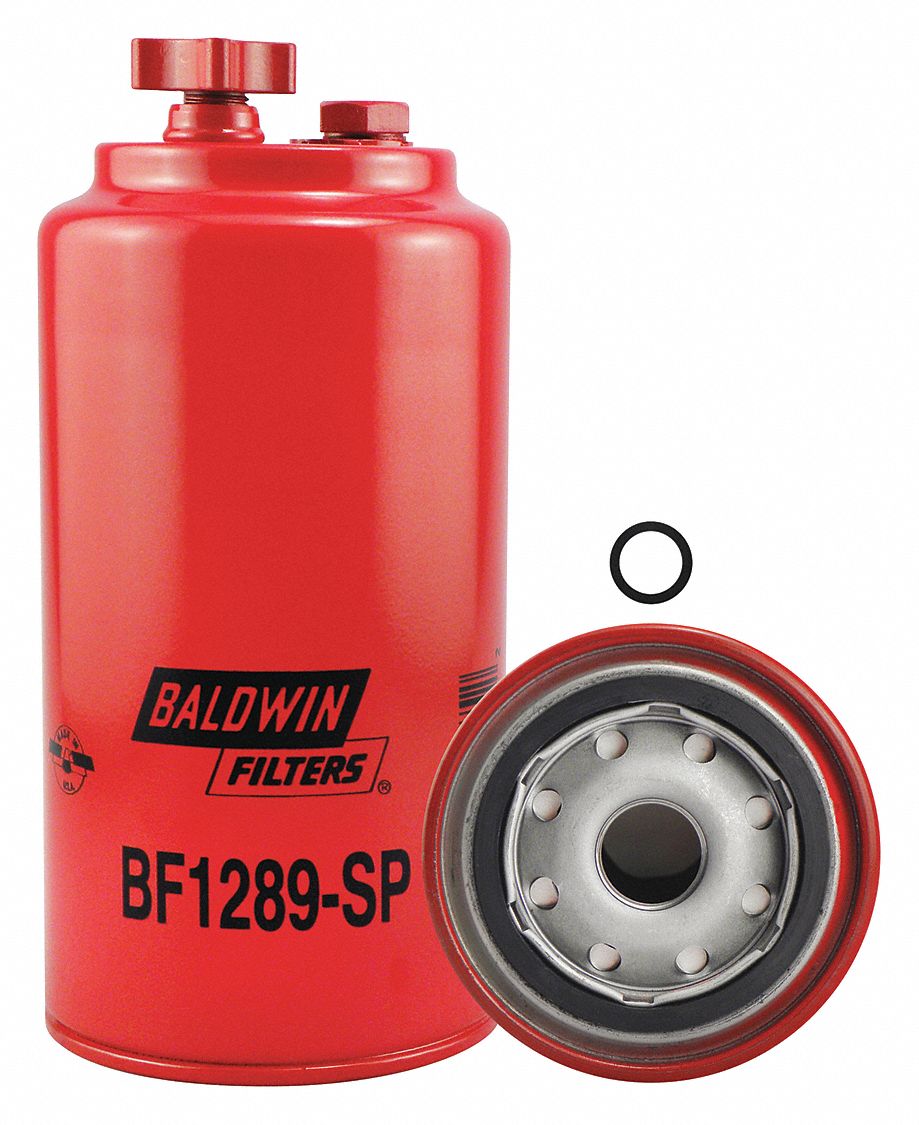 Fuel Filter: Spin-On, 3 11/16 in Outside Dia, M22-1.50 Thread Size, Cellulose