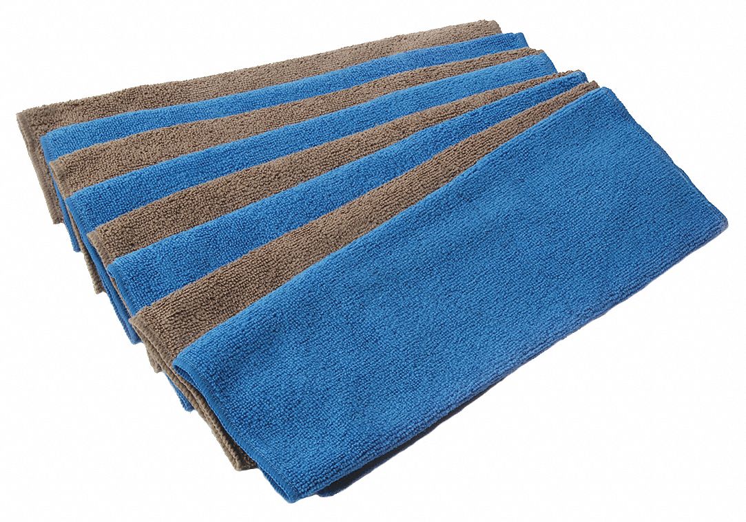 Microfiber Towel, PK 8 Grainger