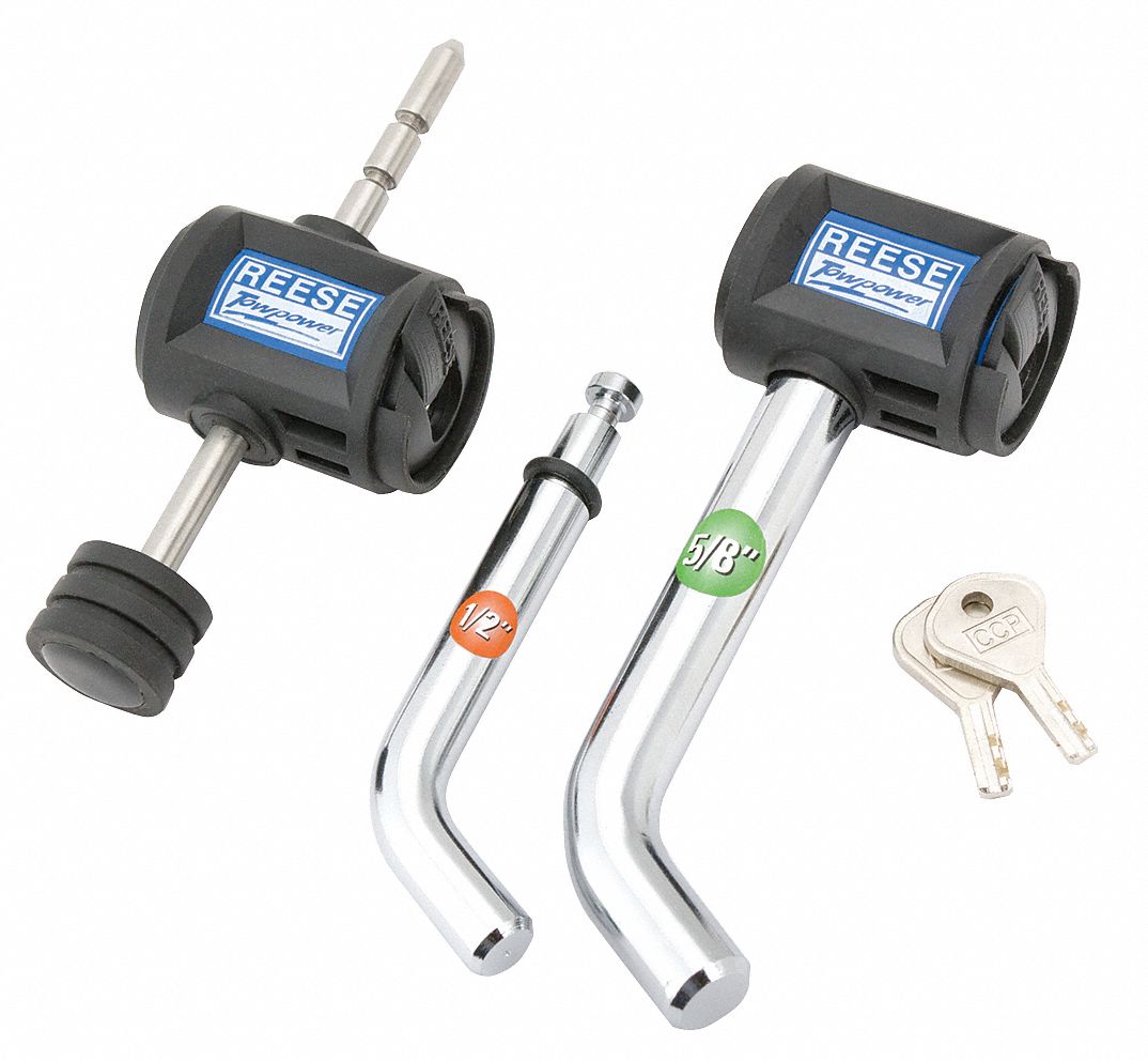 REESE, Dual Bent Pin, 1/2 in/5/8 in, Receiver Lock 45C1587054530