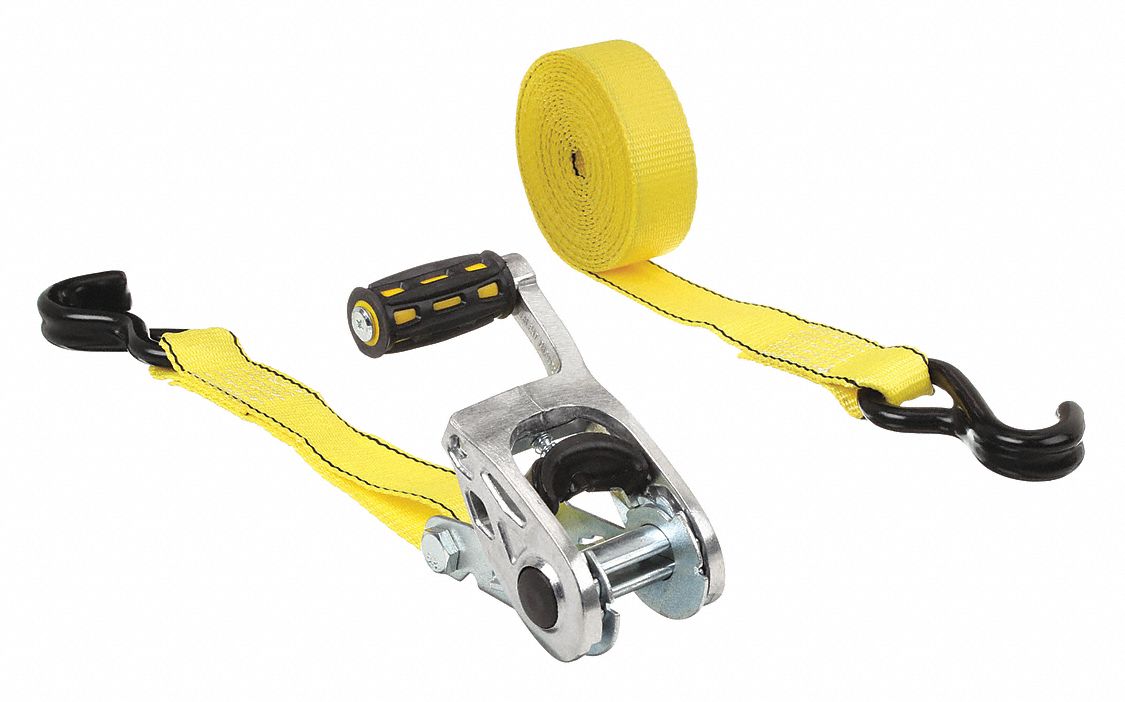 15 ft Cargo Tie Down Lg, 1 1/2 in Cargo Tie Down Wd, Tie Down Strap