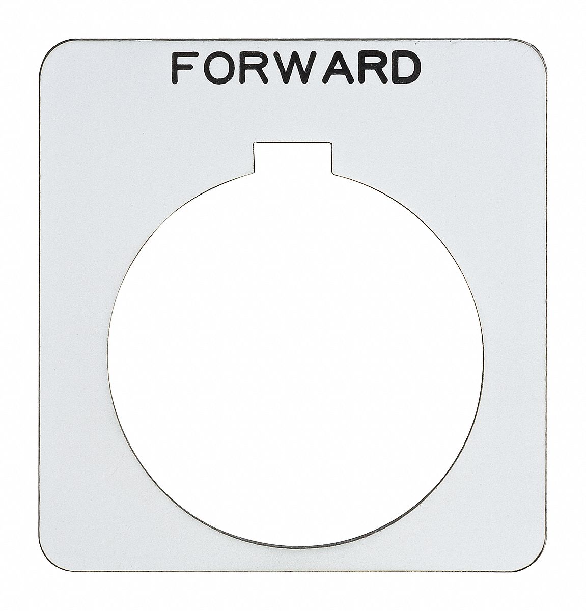 LegendPlate, Forward, Black/White, Square
