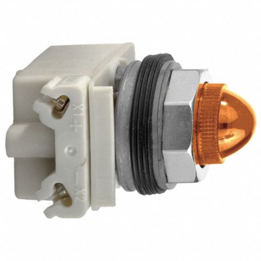 30 mm Size, Full Volt, Pilot Light Complete 45C4729001KP38A9 Grainger