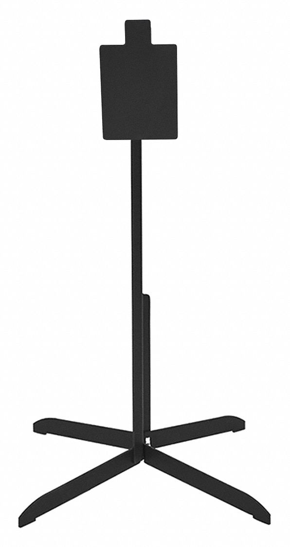 Shooting Range Targets: Steel, Freestanding Target, 12 in Ht, 8 in Wd, Stationary
