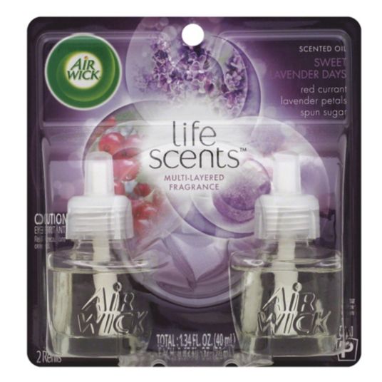 AIR WICK Oil Based Air Freshener Refill, Sweet Lavender Fragrance, PK 6