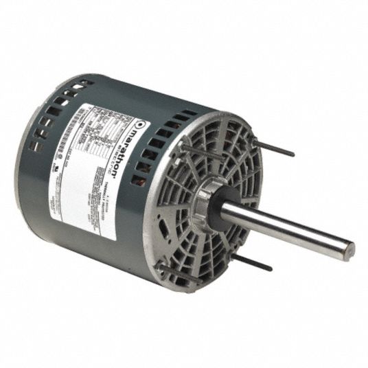 U.S. MOTORS Condenser Fan Motor: Stud Mount, Open Dripproof, 3/4 HP ...