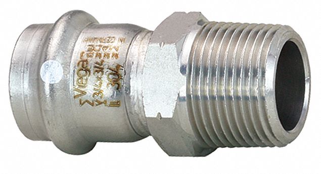 VIEGA PROPRESS STAINLESS 304 Stainless Steel Adapter , Press x MPT