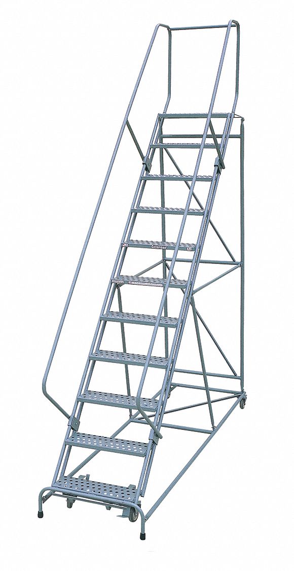 Rolling Ladder, 140 in. H, 50 deg., 450 lb.