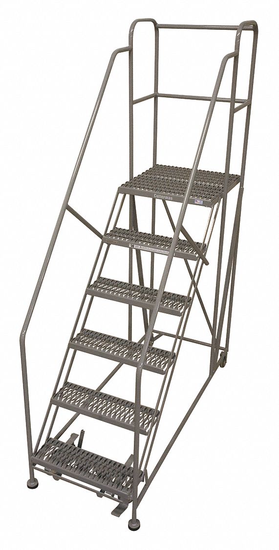 Cotterman, 6 Steps, 60 In, Rolling Work Platform - 45cj58 