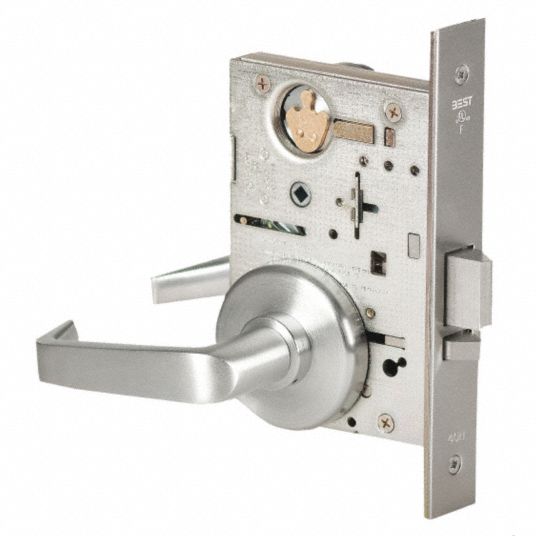 BEST, Storeroom Lever Locksets, Chrome, Door Lockset - 45CK69 ...