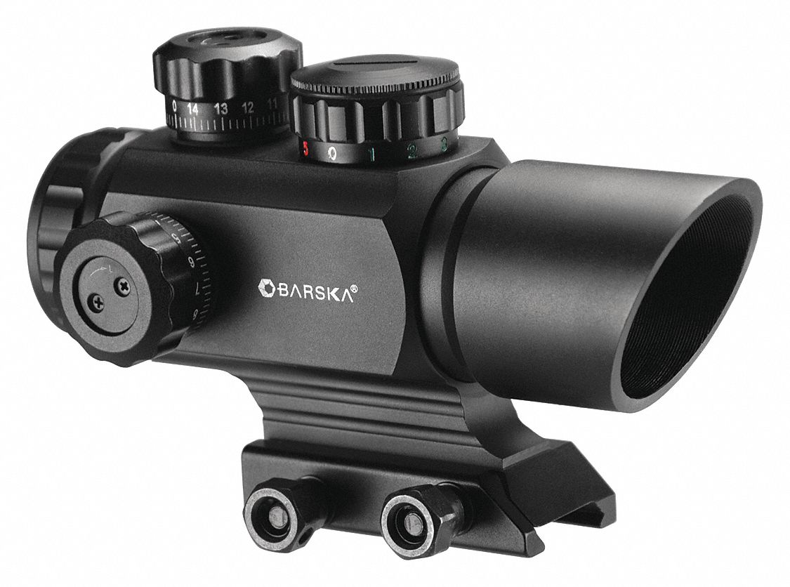BARSKA Rifle Scope, 1x Magnification, 35 mm Objective Lens, Multi