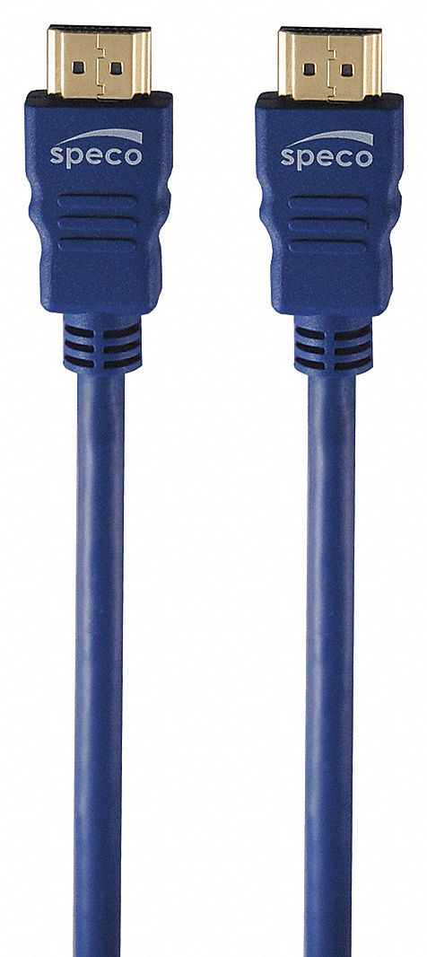 Harmoni Walter Cunningham Hare SPECO TECHNOLOGIES, 50 ft Lg, Blue, HDMI Cable - 45CP86|HDCL50 - Grainger