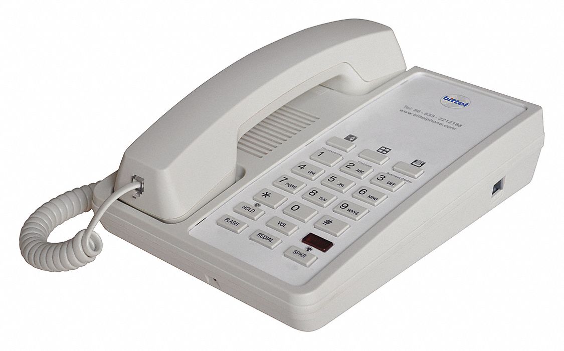 HOSPITALITY TELEPHONE, CALL WAITING, SPEAKERPHONE, 123S-C, VOICEMAIL, VOLUME CONTROL, PSTN